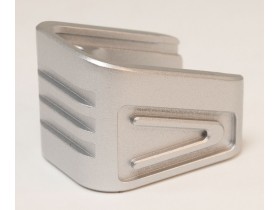 Aluminum Magazine Base Cover Silver